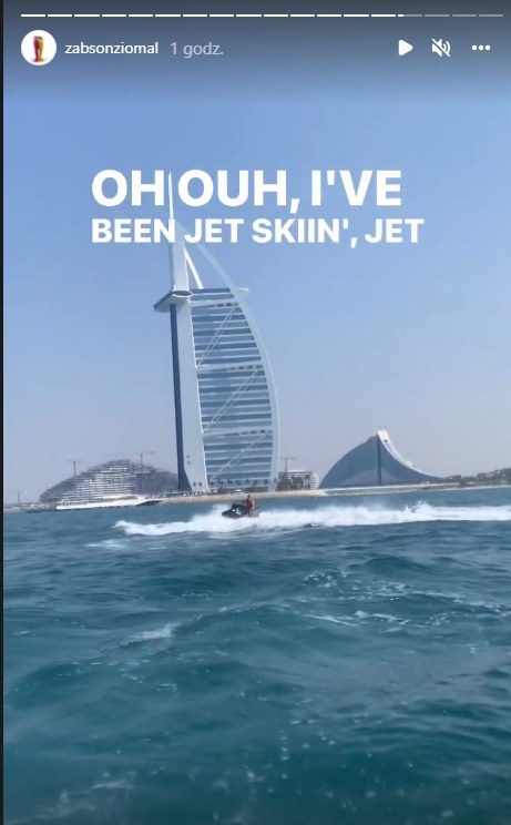 Żabson chwali się wakacjami w Dubaju na IG @zabsonziomal /Instagram