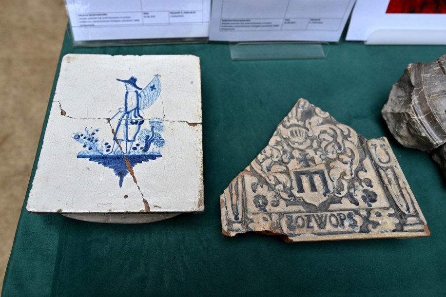 Zabytki archeologiczne związane z historią Zamku i rodu Ossolińskich na Zamku Krzyżtopór w Ujeździe /Piotr Polak /PAP