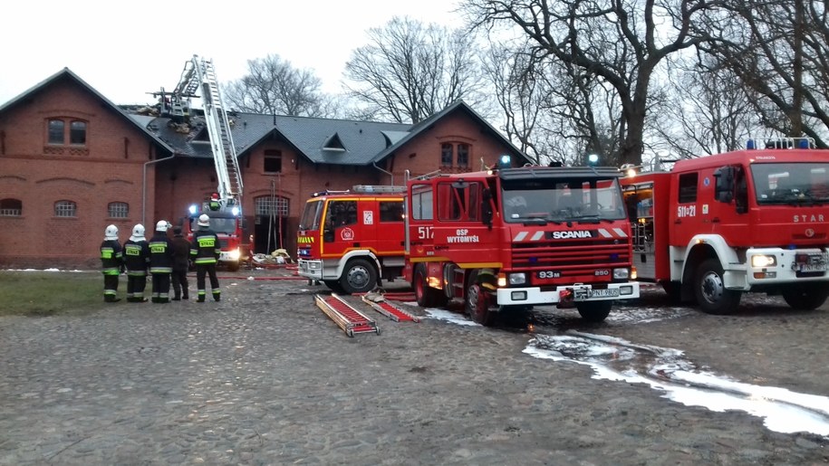 Zabytkowy folwark w Wąsowie to zespół kilkunastu XIX-wiecznych budynków /PSP Nowy Tomyśl /Państwowa Straż Pożarna