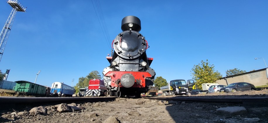 Zabytkowy parowóz w Środzie Wielkopolskiej /Beniamin Piłat /RMF FM /RMF FM