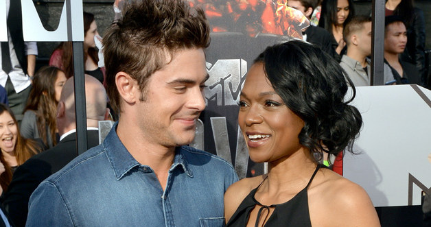 Zac Efron i LaQuishe Wright na gali MTV Movie Awards /Michael Buckner  /Getty Images