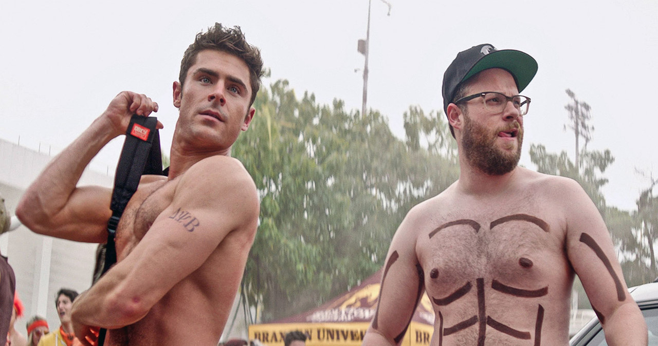 Zac Efron i Seth Rogen w "Sąsiadach 2" /materiały prasowe