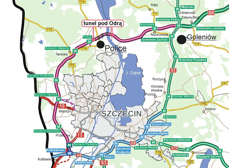 Zachodnia Obwodnica Szczecina w całości powinna być gotowa w 2032 roku. /GDDKiA Szczecin /