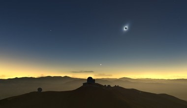 Zaćmienie Słońca uchwycone milion mil od Ziemi. Spektakularny widok