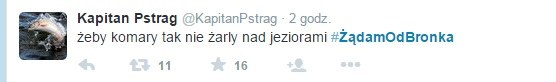 #ŻądamOdBronka na Twitterze /Twitter