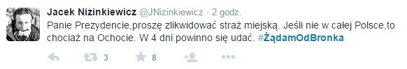 #ŻądamOdBronka na Twitterze /Twitter