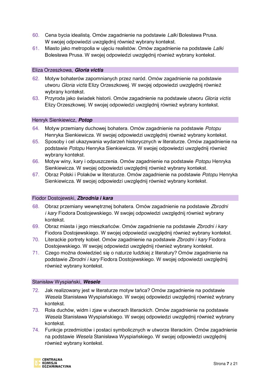 Zadania jawne obowiązujące w części ustnej egzaminu maturalnego z języka polskiego w 2023 r. /CKE /RMF FM