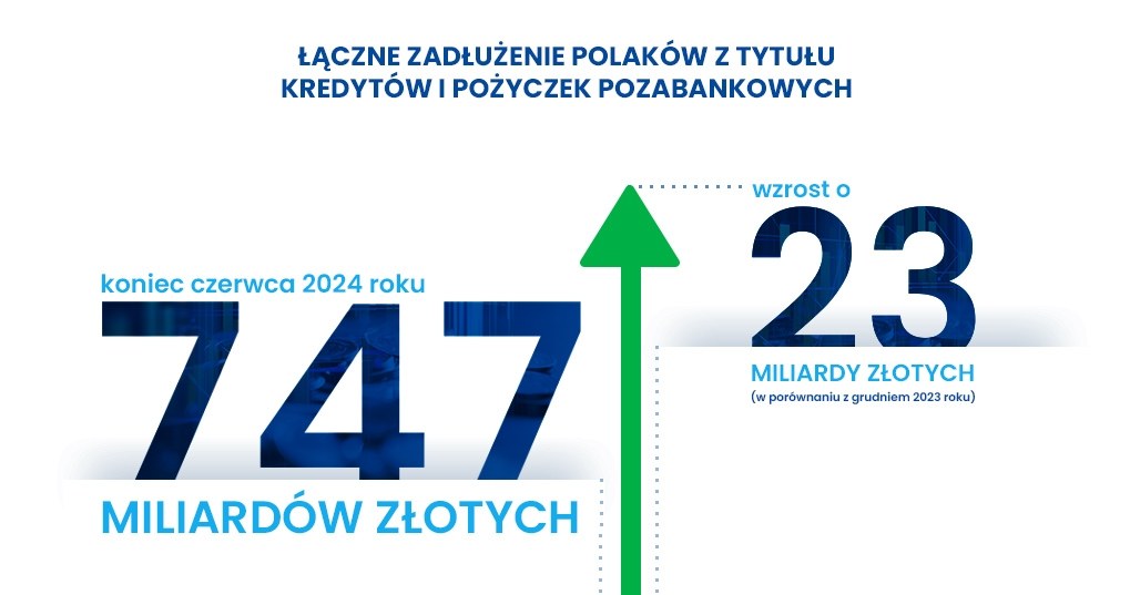 Zadłużenie Polaków z tytułu kredytów i pożyczek pozabankowych /materiały promocyjne