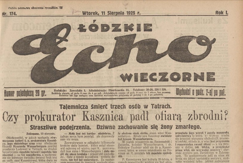Żądna sensacji prasa podchwyciła tezy Ludwika Szczepańskiego /domena publiczna
