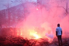 Zadyma w czasie obchodów Święta Niepodległości