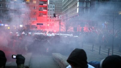 Zadyma w czasie obchodów Święta Niepodległości
