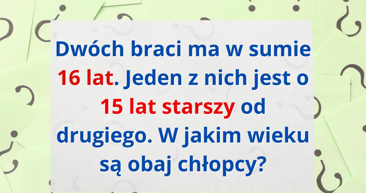 Zagadka logiczna nie tylko dla matematyków? /Canva Pro