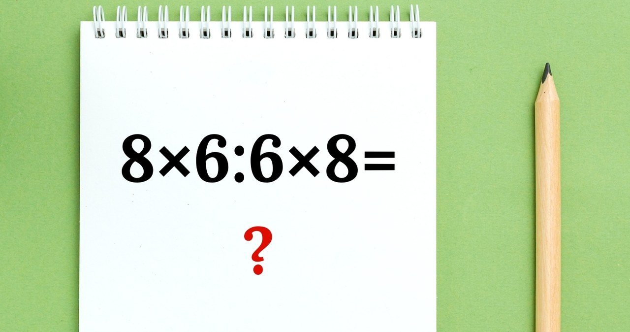 Zagadka matematyczna na dziś. Prawidłowy wynik to... /Canva Pro /Canva Pro
