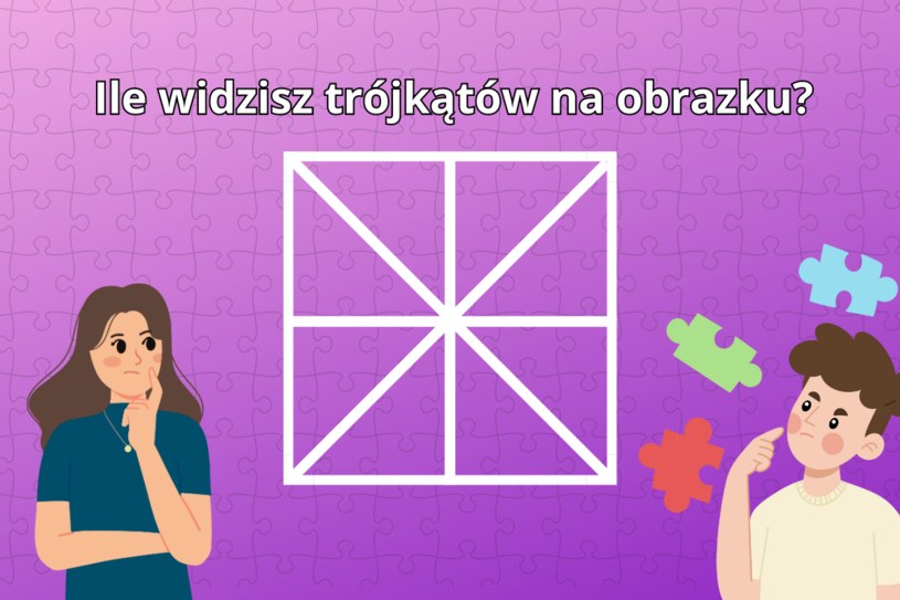 Zagadka matematyczna, z którą mają problem eksperci. Ile widzisz trójkątów na obrazku? 