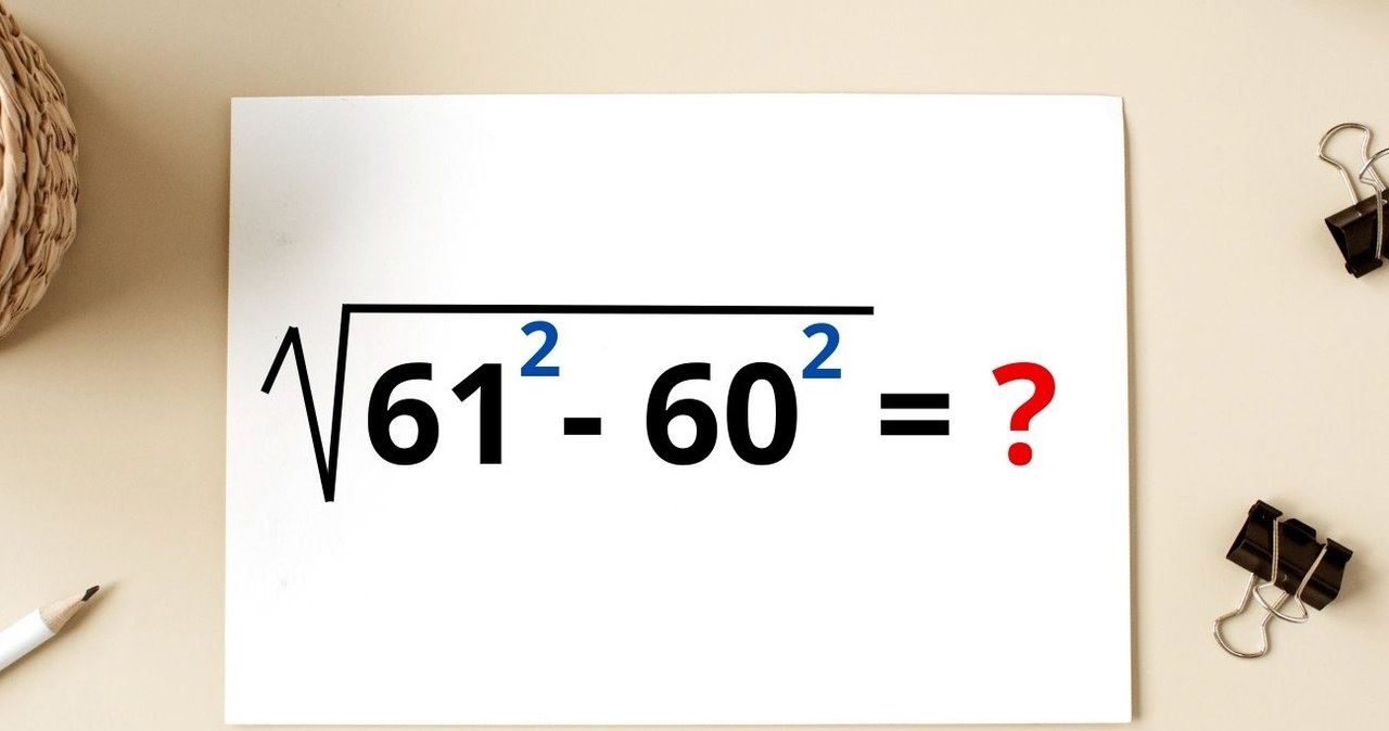Zagadka matematyczna z pierwiastkiem kwadratowym i potęgowaniem /Canva Pro /Canva Pro