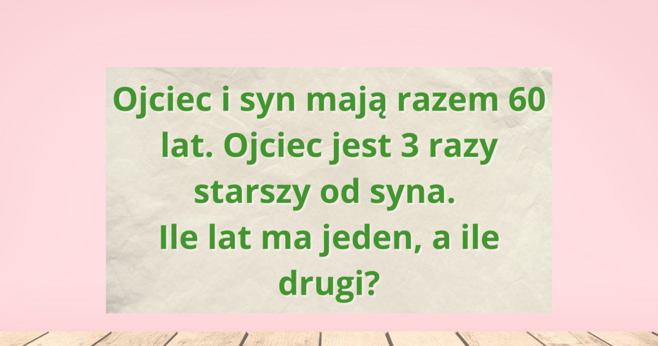 Zagadka matematyczna z równaniem z dwoma niewiadomymi sprawia kłopot /Canva Pro
