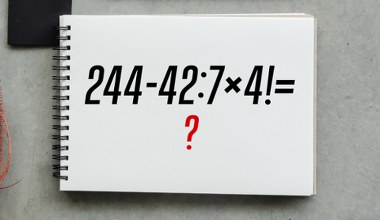 Zagadka matematyczna z silnią. Uczniowie dają radę, dorośli mają trudności