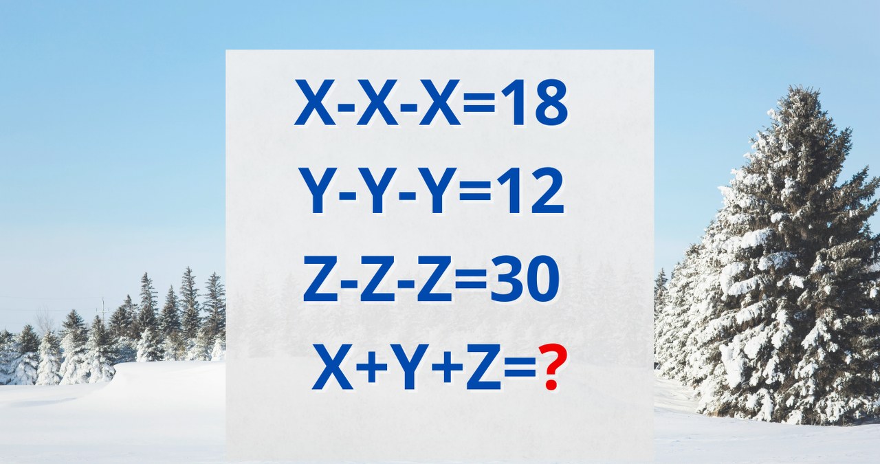 Zagadka matematyczna zmusza do myślenia. Jakie jest rozwiązanie? /Canva Pro