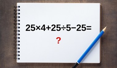 Zagadka na szybkie myślenie. Uda ci się obliczyć w kilka sekund?