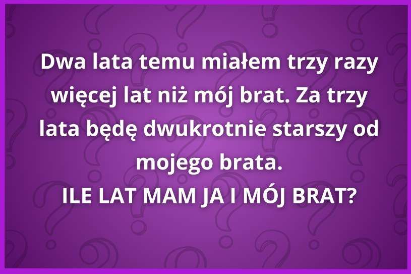 Zagadka o dwóch braciach. Tylko 5% poda poprawną odpowiedź