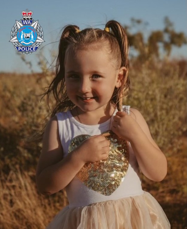 Zaginiona 4-letnia Cleo /WESTERN AUSTRALIA POLICE FORCE  /PAP/EPA