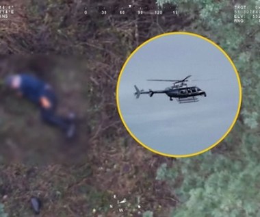 Zaginiony senior spędził noc w lesie. Uratował go policyjny śmigłowiec