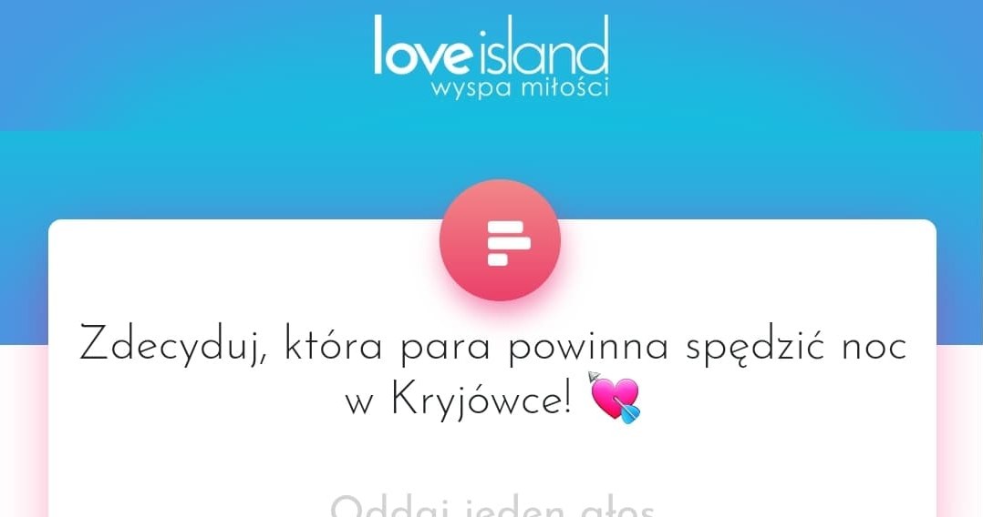 Zagłosuj w aplikacji "Wyspa miłości" na parę, która spędzi noc w kryjówce! /Polsat/Ipla /Polsat