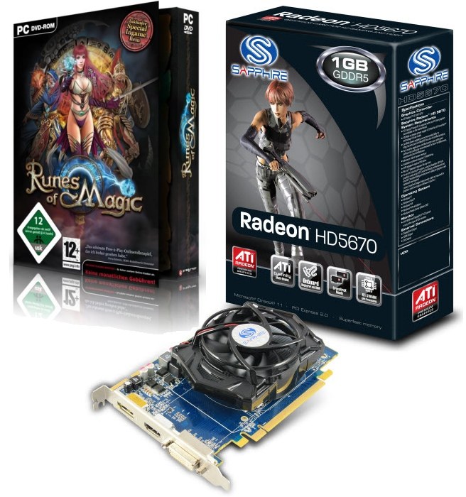 Zagraj o kartę graficzną Sapphire Radeon 5670 HD 1GB i najnowszą grę MMO Runes of Magic /Informacja prasowa