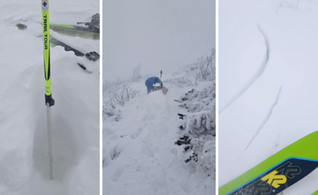 Zagrożenie lawinowe na Babiej Górze. Turysta stracił orientację w terenie 