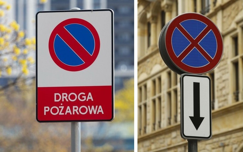 Zakaz postoju (B-35) oraz zakaz zatrzymywania (B-36) - czym różnią się te znaki? / fot. East News, Arkadiusz Ziolek / Reporter, Piotr Zajac /