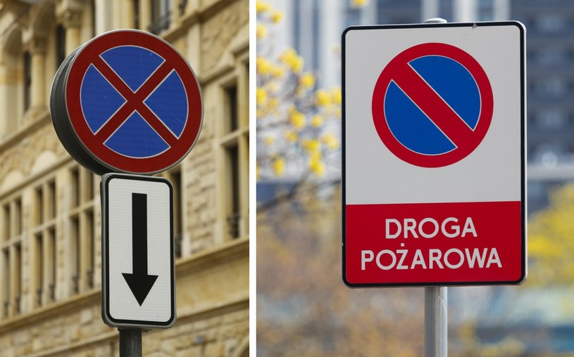 Zakaz zatrzymywania (B-36) oraz zakaz postoju (B-35) - czym różnią się te znaki? / fot. Reporter, Piotr Zajac / East News, Arkadiusz Ziolek /Informacja prasowa