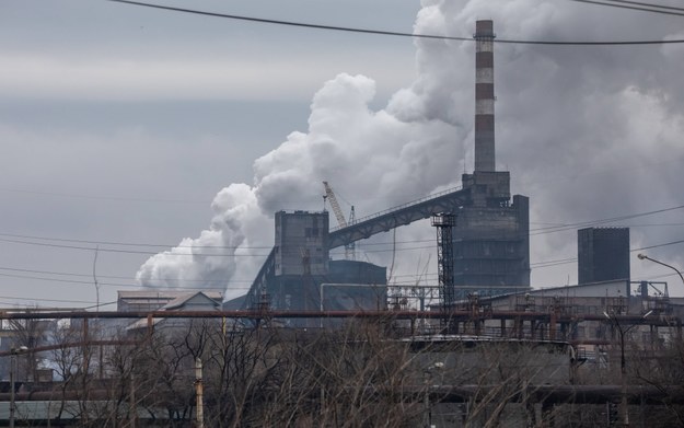 Zakłady Azowstal w Mariupolu /	Maca Vojtech Darvik /PAP/EPA