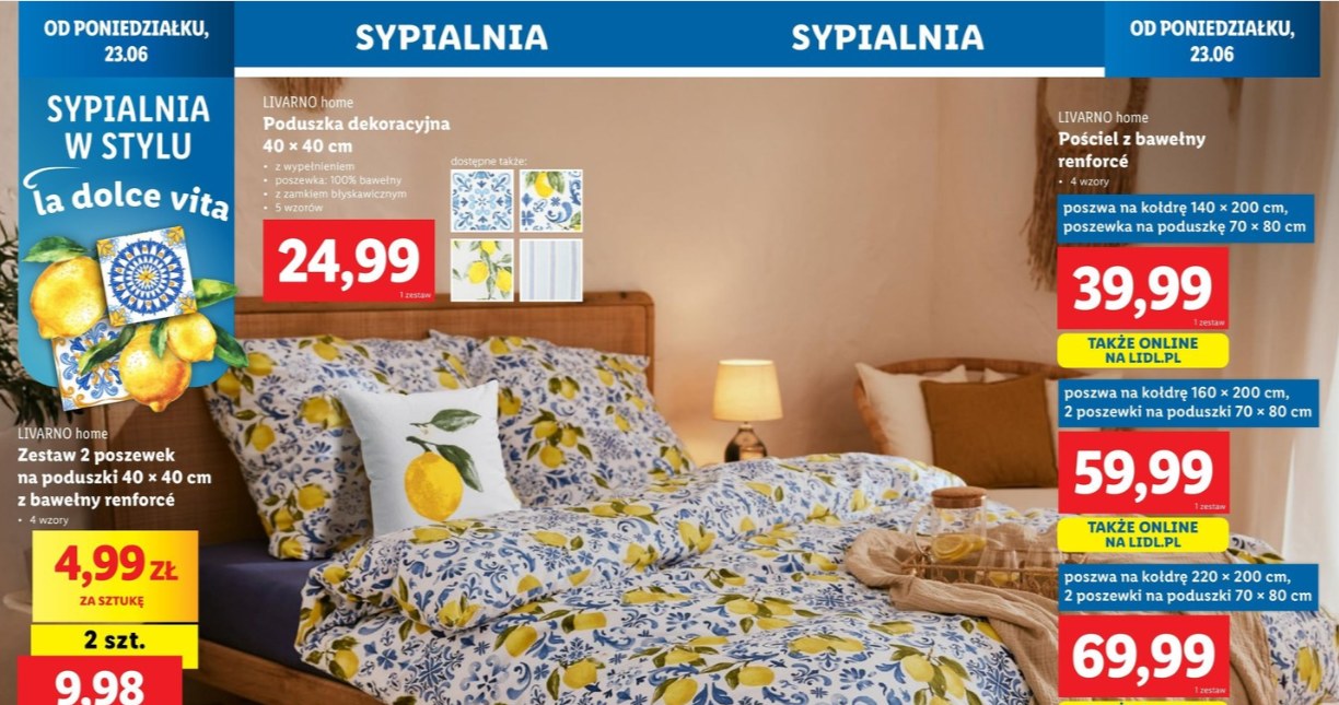 Zakochasz się od pierwszego spojrzenia. Włoska pościel w Lidlu robi furorę! /Lidl /INTERIA.PL