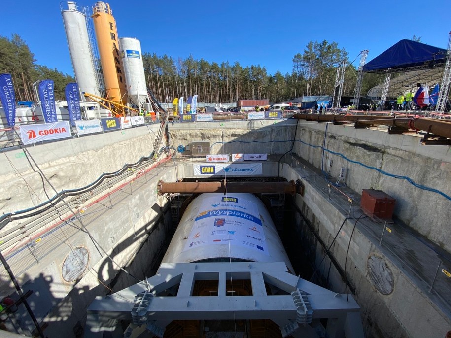 Zakończyły się prace przy drążeniu tunelu w Świnoujściu /Aneta Łuczkowska /RMF FM