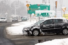 Zakopianka w śniegu