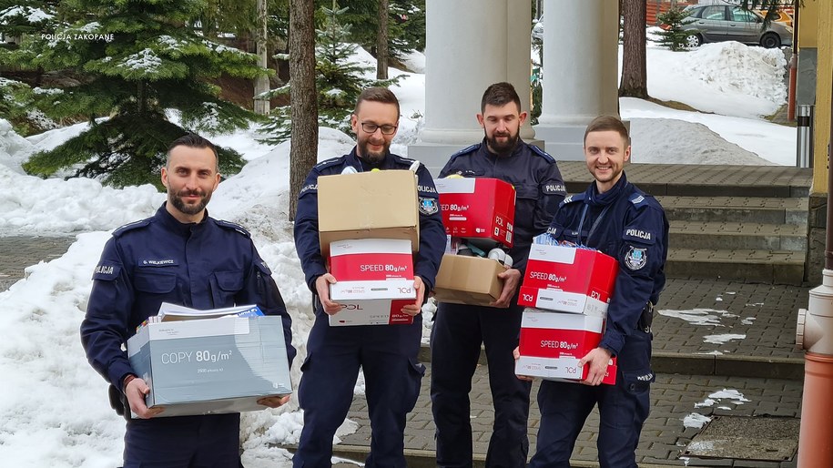 Zakopiańscy policjanci zapowiadają już kolejne zbiórki /Materiał udostępniony /Policja