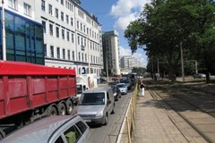 Zakorkowane ulice Szczecina