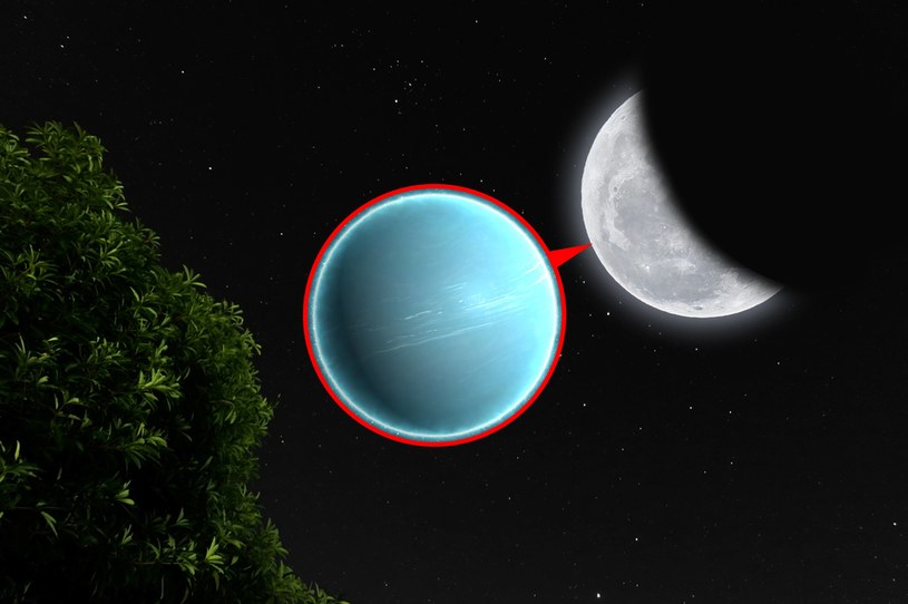 Zakrycie Urana przez Księżyc to jedno z najbardziej interesujących zjawisk we wrześniu. /123RF/PICSEL /123RF/PICSEL