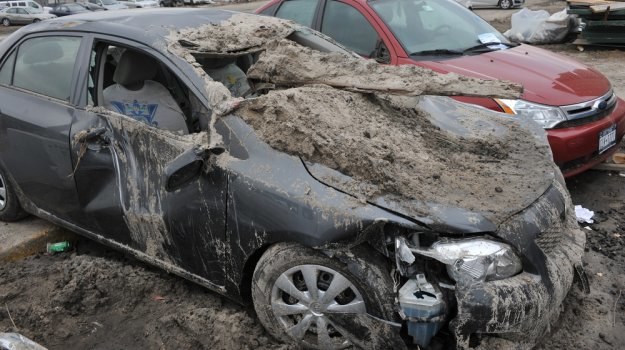 Zakup aut, które ucierpiały w huraganie, może być dla handlarzy nie lada okazją. /Shutterstock