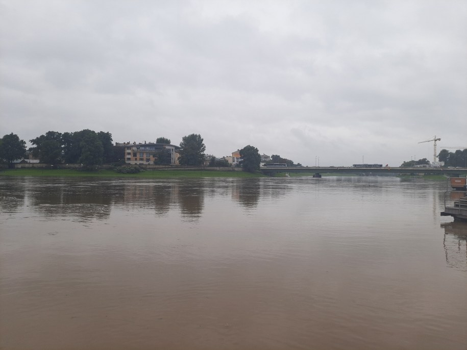 Zalana część Bulwarów Wiślanych w Krakowie /Marek Wiosło /RMF FM