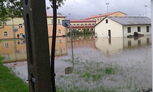 Zalane budynki w Kolbuszowej (Podkarpacie). /Gorąca Linia RMF FM /Gorąca Linia RMF FM