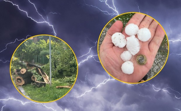 Zalane domy, zerwany dach, jedna osoba ranna. Burze przetoczyły się nad Polską