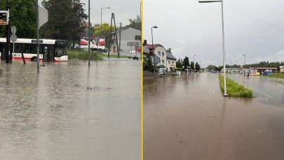 Zalane drogi, podtopione domy. "To była ciężka noc"
