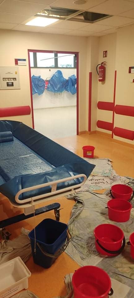 Zalane oddziały Uniwersyteckiego Szpitala Dziecięcego w Krakowie /Katarzyna Pokorna-Hryniszyn /Materiały prasowe