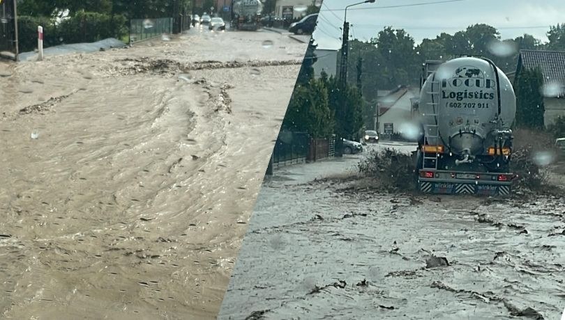Zalane ulice w Raciborzu /Gorąca Linia RMF FM