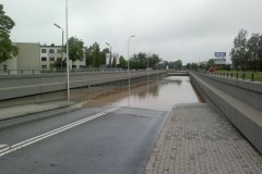 Zalany tunel w Pszczynie
