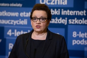 Zalewska: Jesteśmy z nauczycielami, ale przede wszystkim z uczniami