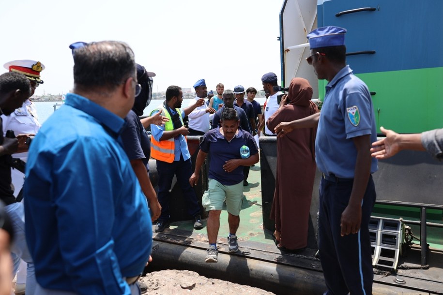 Załoga statku została uratowana /Djibouti Ports & Free Zones Authority /Twitter