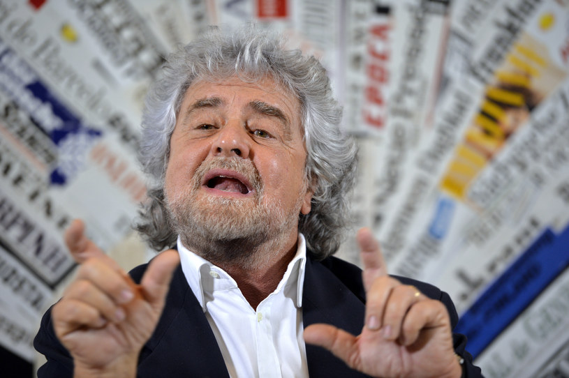 Założyciel Ruchu Pięciu Gwiazd  Beppe Grillo /AFP