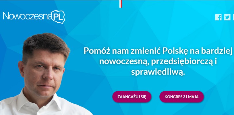 Założycielem nowej partii jest Ryszard Petru /nowoczesnapl.org /